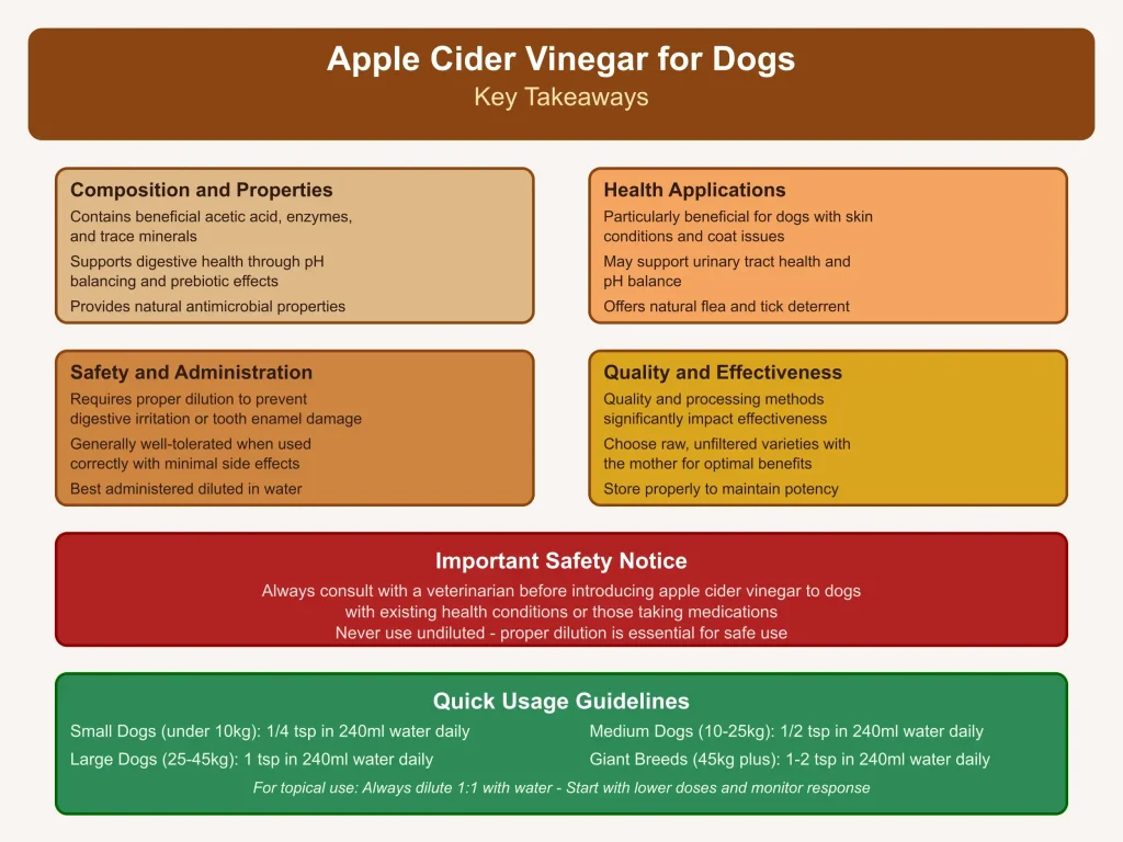 Apple Cider Vinegar for Dogs - Discover The Benefits (and Precautions) Key Takeaways