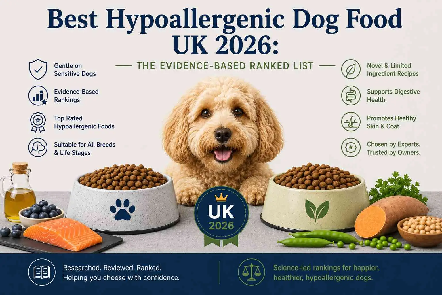 Best Hypoallergenic Dog Food UK 2026: The Evidence-Based Ranked List