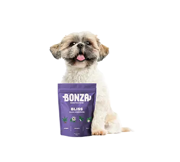 Bonza Supplements Bliss Best Natural Functional Calming-Supplement Treat for Dog Stress, Anxiety, Behavioural Issues and Fear
