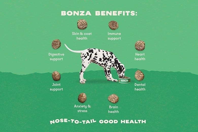Bonza Vegan Dog Food with Omega 3 and Probiotics Health Benefits