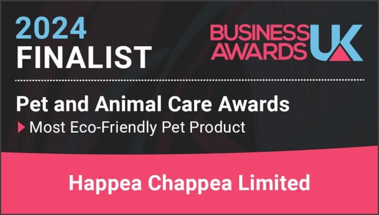 UK Business Awards Pet and Animal Care 2024 Finalists Happea Chappea Limited and Bonza Best Eco-Friendly Pet Product