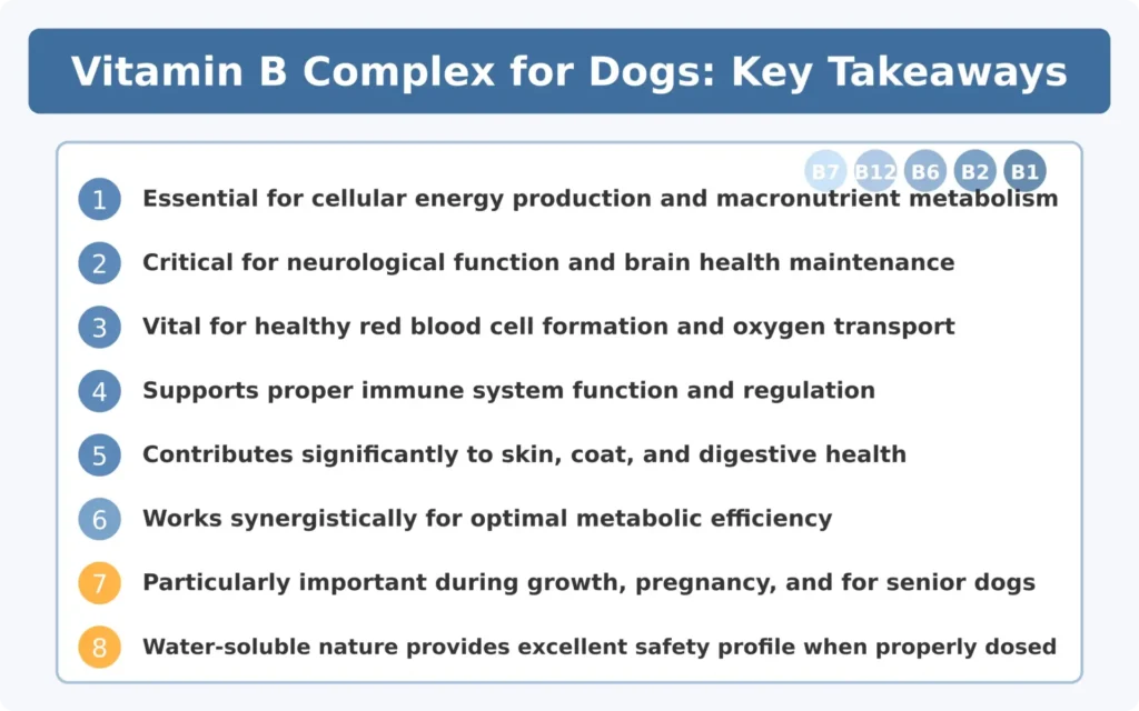 Vitamin B Complex Role in Dog Health - Key Takeaways