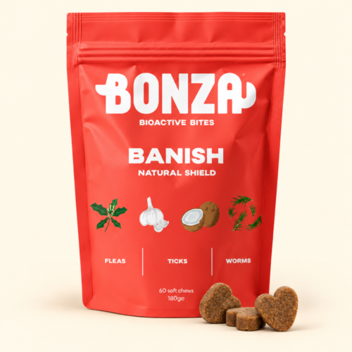Bonza Banish Nahrungsergänzungsmittel Natural Functional Supplement Treats for Dogs.jpg