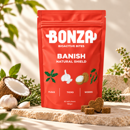 Bonza Banish flea and tick season support for dogs
