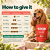 Bonza Banish feeding guide chews per day by dog weight