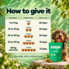 Bonza Belly feeding guide chews per day by dog weight