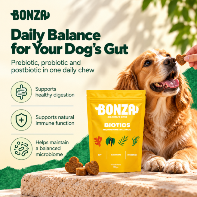 Daily gut health chews for dogs digestion and immunity