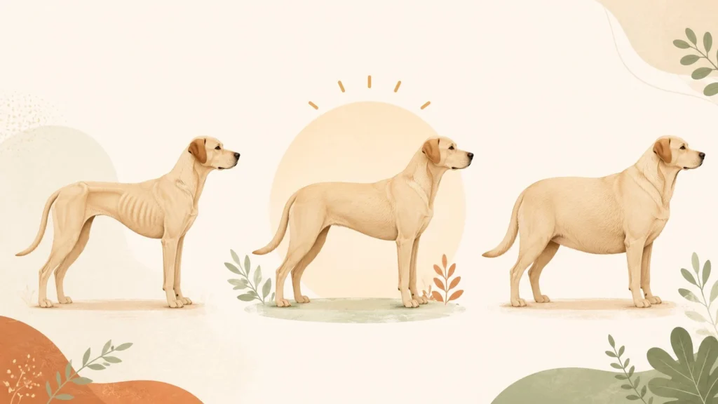 Note d'état corporel du chien : comment savoir si votre chien a un poids santé