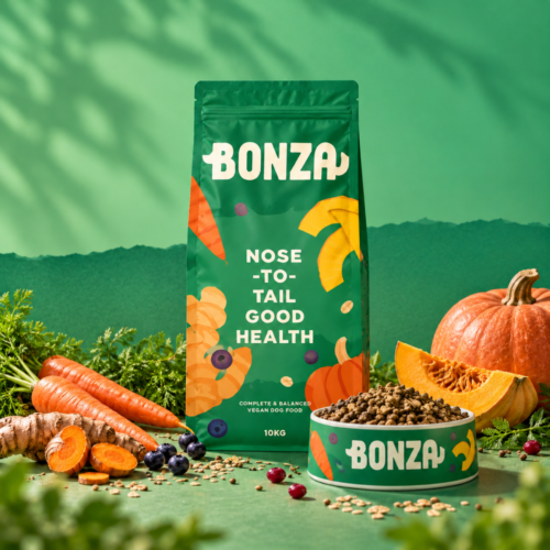 Superfoods and ancient grains plant-based gut health dog food