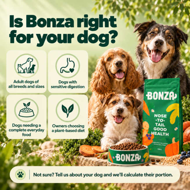 Which dogs Bonza Superfoods and Ancient Grains is for