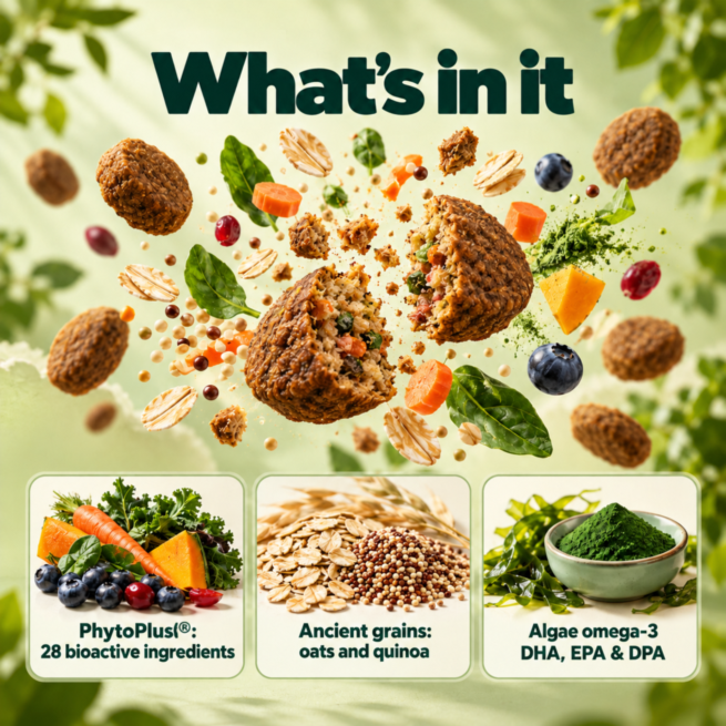 Healthy food with bioactive ingredients for sensitive dogs