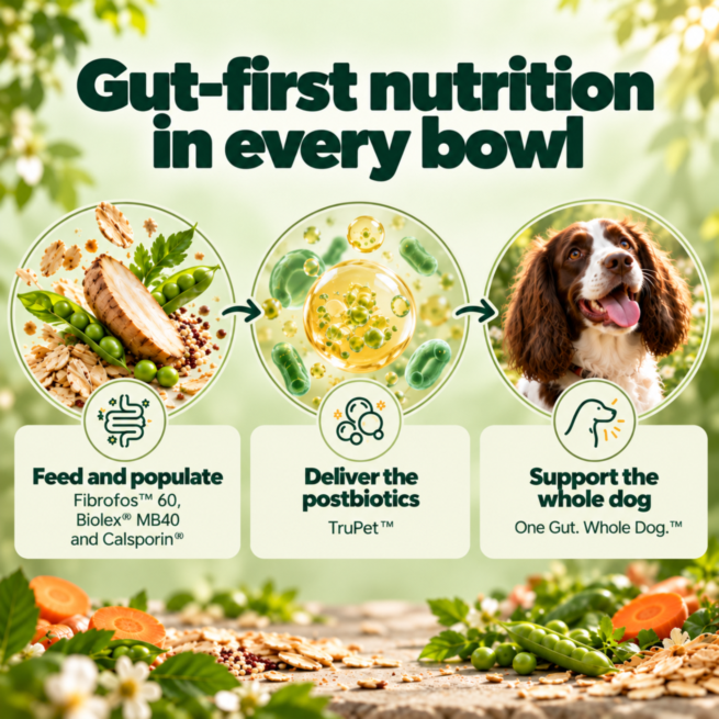 Gut health food for dogs with sensitive stomachs